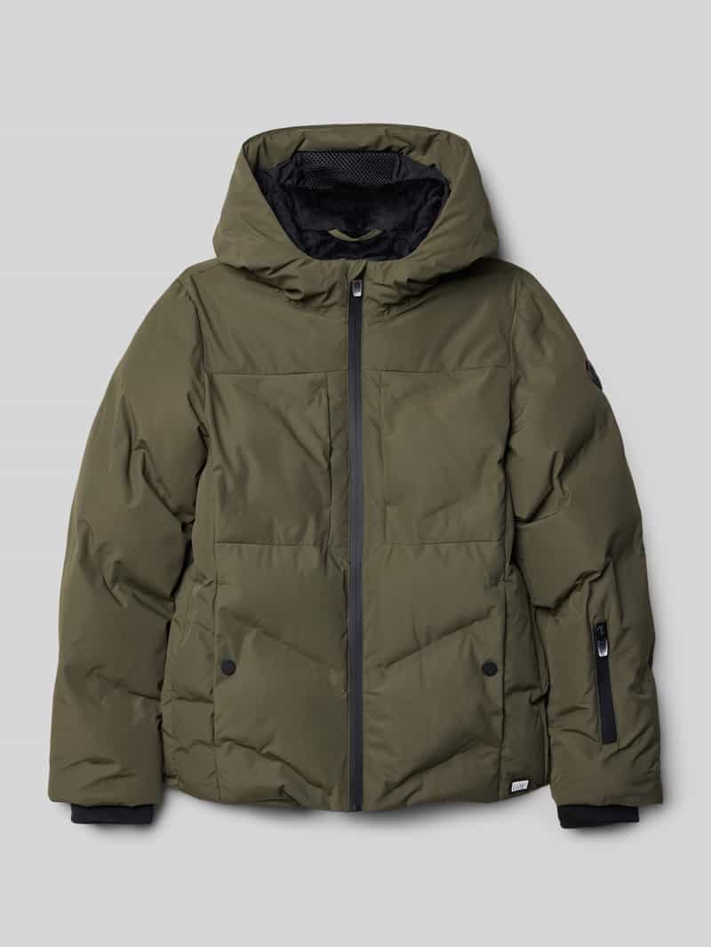 Kurtka pikowana o kroju regular fit z aplikacją z logo model ‘Grazzo’