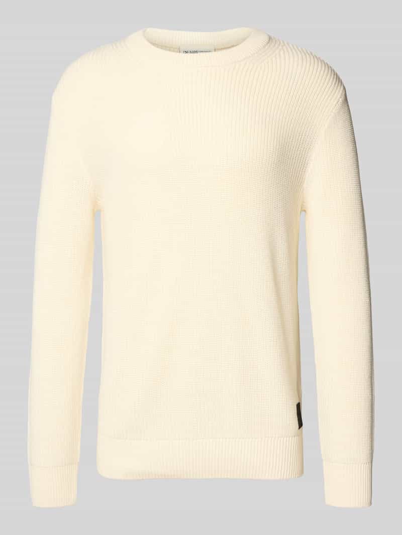 Sweter z dzianiny o kroju relaxed fit z mieszanki bawełny