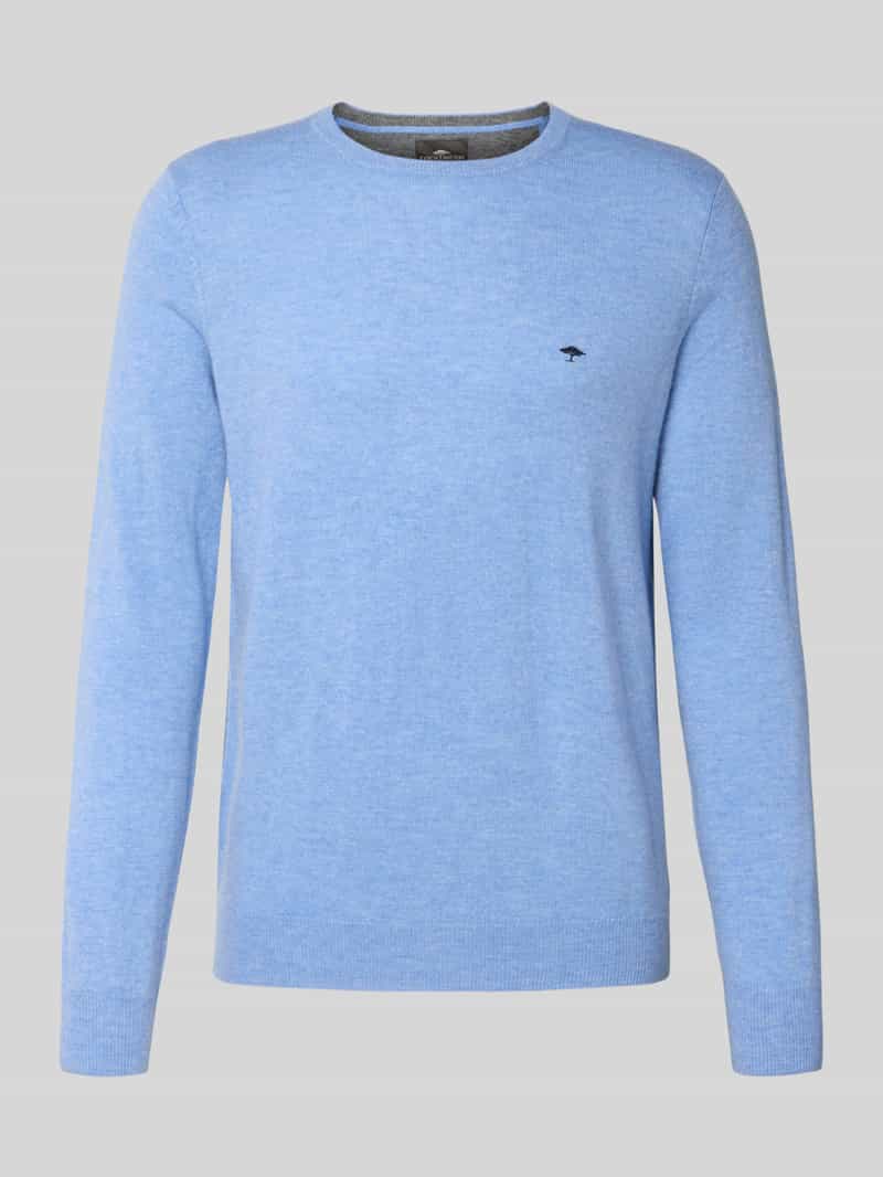 Sweter o kroju regular fit z dodatkiem kaszmiru model ‘Merino’