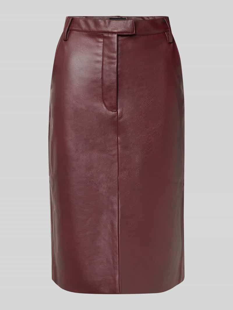 Spódnica ołówkowa o długości do kolan z imitacji skóry model ‘PHENIX’