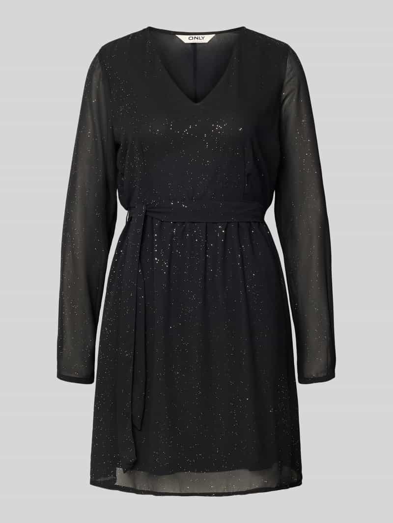 Sukienka mini z wiązanym paskiem model ‘STAR LIFE’