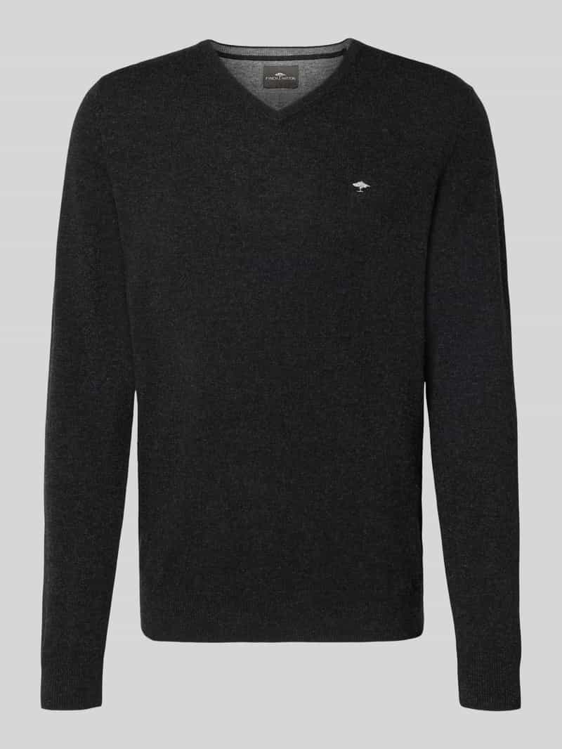 Sweter o kroju regular fit z dodatkiem kaszmiru model ‘Merino’