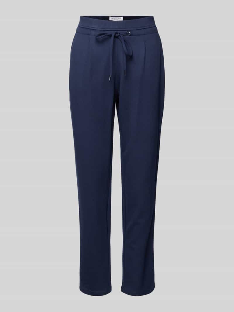 Spodnie materiałowe o kroju regular fit z mieszanki wiskozy