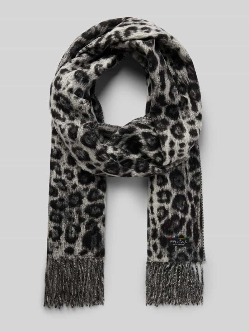 Szal z frędzlami model ‘Cashmink’