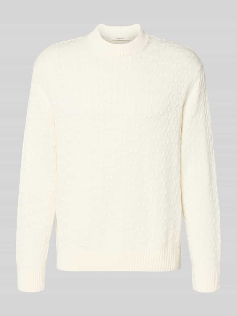 Sweter z dzianiny o kroju regular fit z czystej bawełny model ‘PHILIP’