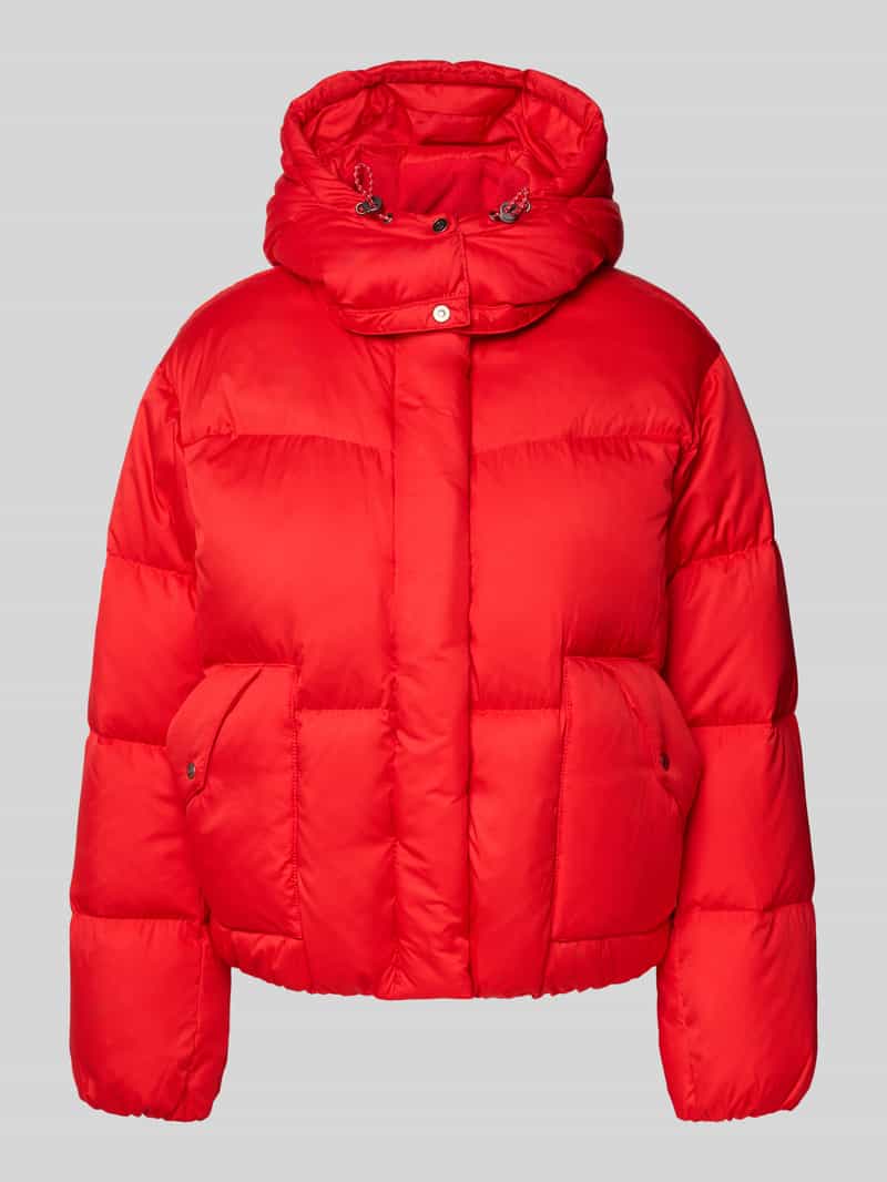 Kurtka pikowana o kroju regular fit z kapturem z podszewką model ‘Western’