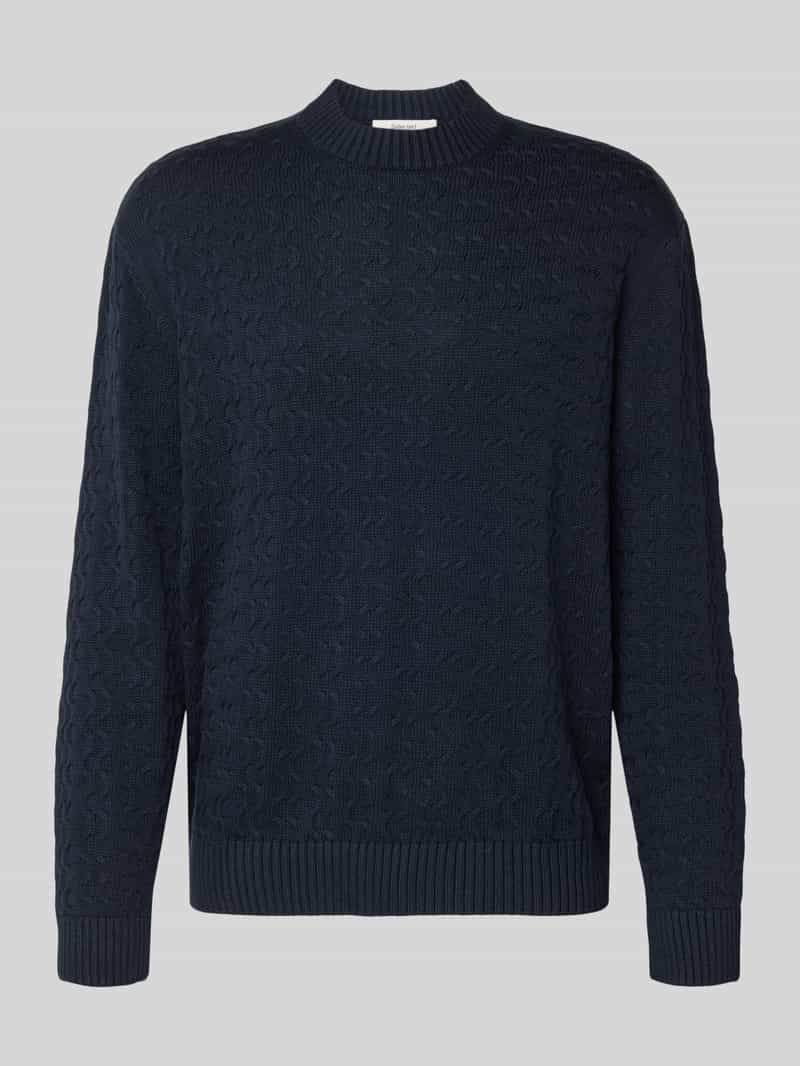 Sweter z dzianiny o kroju regular fit z czystej bawełny model ‘PHILIP’