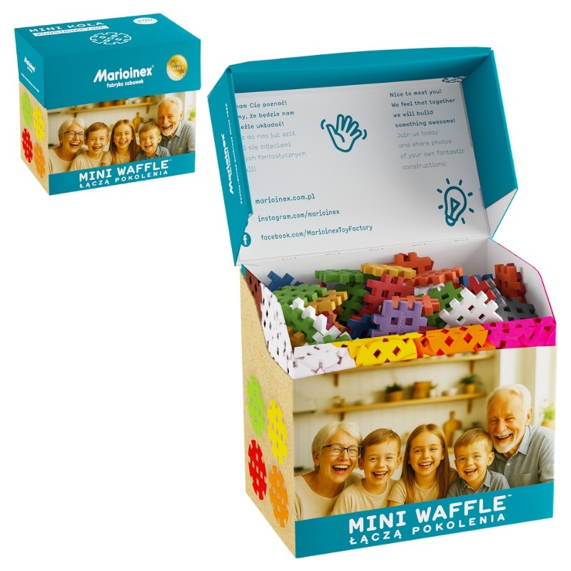 Marioinex Klocki Mini Waffle Zestaw Seniora 200 Elementów