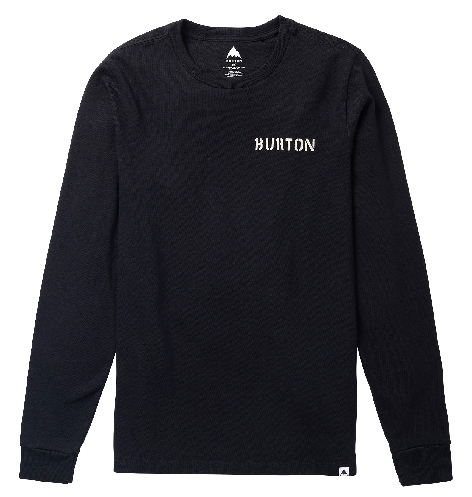 t-shirt BURTON HWT PHOTO LS TEE TRUE BLACK