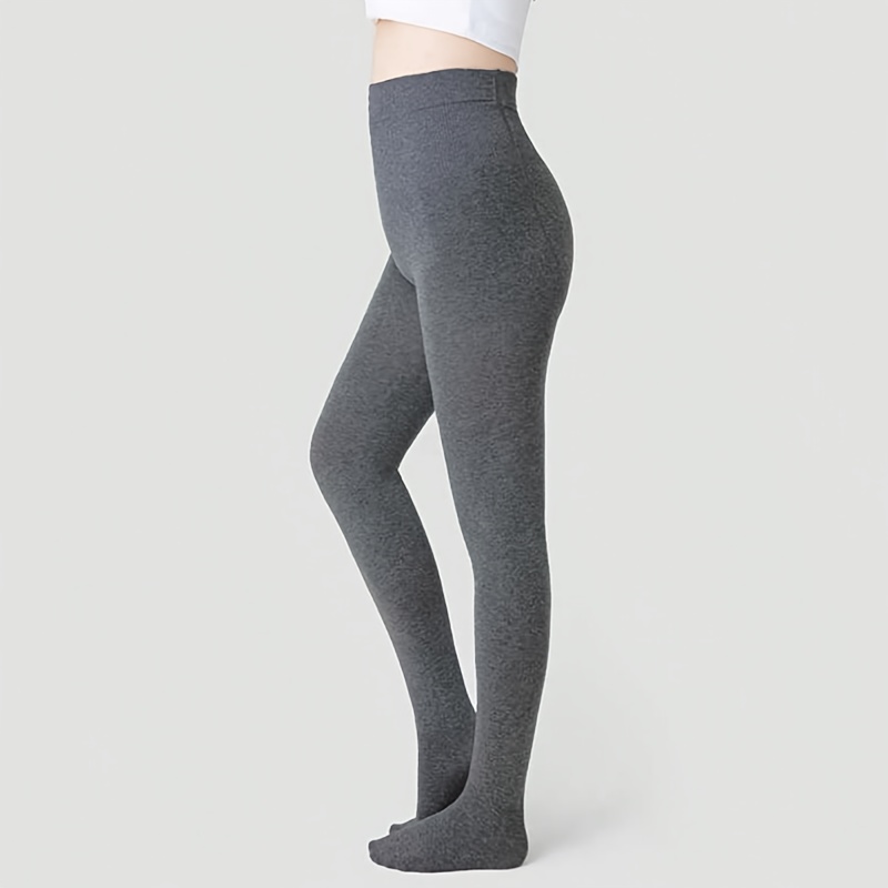 TEMU Legginsy Damskie o Wysokiej Elastyczności - Żebrowane, Niewidoczne, Modelujące Brzuch, Rozciągliwe i Ciepłe na Jesień/Zimę, Dostępne w Kolorach