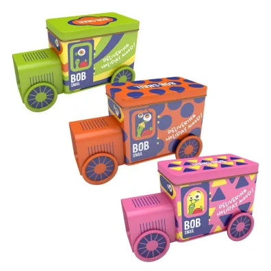 Bob Snail Lokomotywa: przekąski i galaretki owocowe z zabawką i naklejką 108 g - żywność