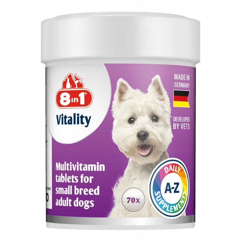 8IN1 Vitality Multiwitamin dla psów małych ras 70 tabl.