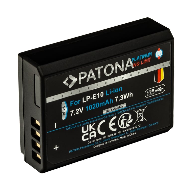 PATONA 1404 bateria do aparatu/kamery Litowo-jonowa (Li-Ion) 1020 mAh