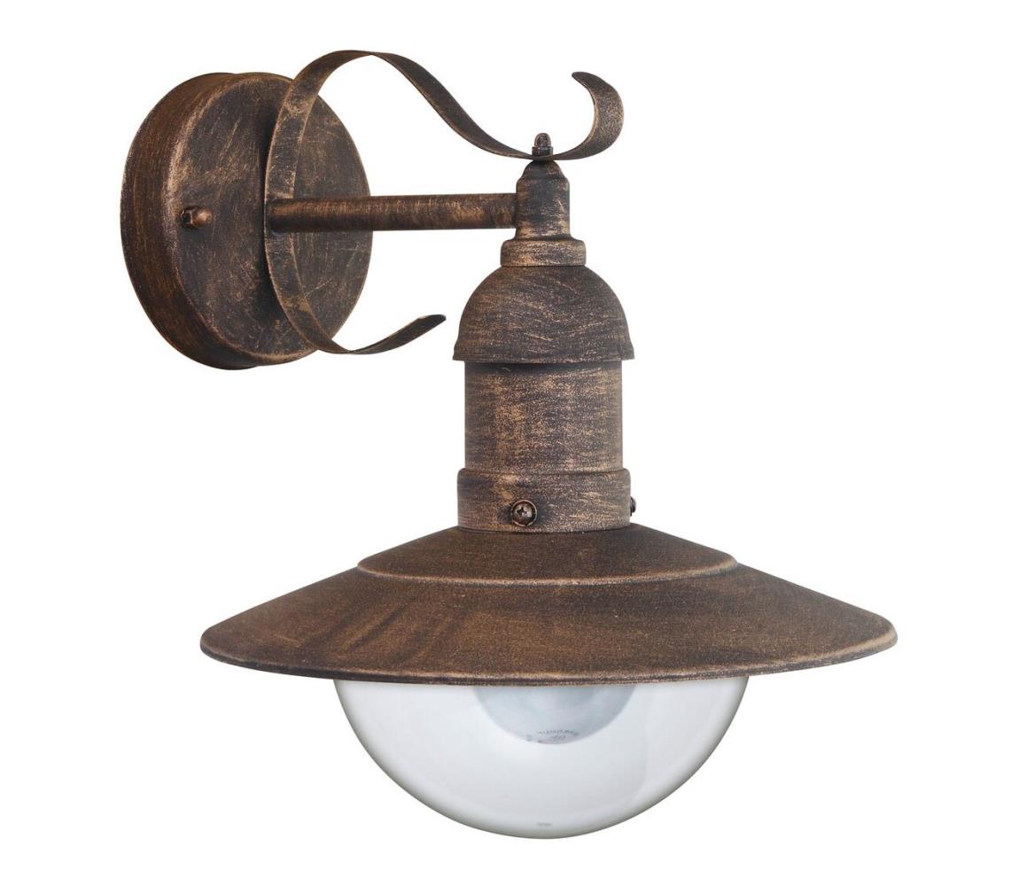 Brilagi - Kinkiet zewnętrzny MOLDE 1xE27/60W/230V IP44 brązowy/patina