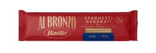 Barilla Al Bronzo Spaghetti Quadrati 337 - makaron spaghetti (500 g)