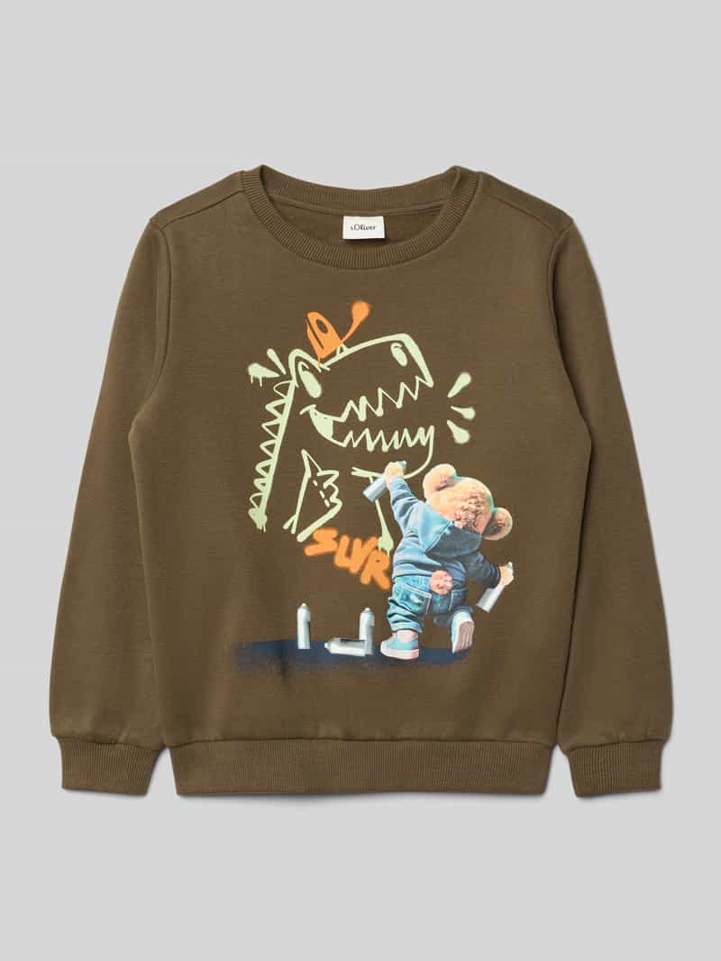 Bluza o kroju regular fit z mieszanki bawełny