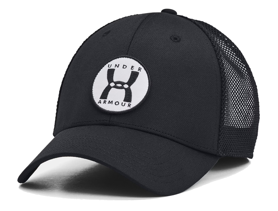 Czapka z daszkiem Under Armour Blitzing Trucker 1383441-001 Czarna Uniwersalna