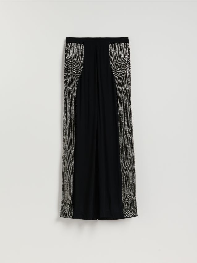 Reserved - Spódnica z wiskozy - czarny