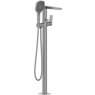 KFA Bateria wannowa stojąca ARMATURA Malaga 4525-510-61 Szary metaliczny