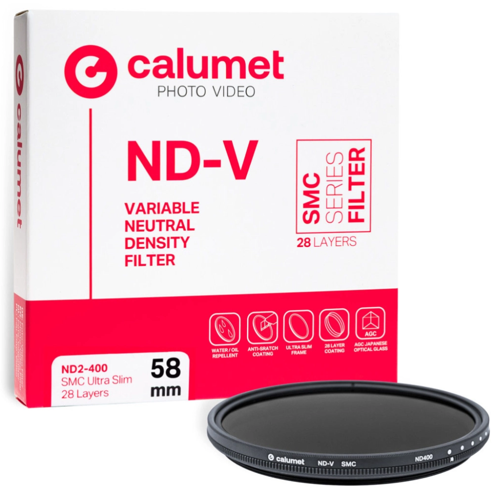 Calumet Variable ND2-400 SMC 58 mm Ultra Slim 28 Layers - Kup za 207 zł (taniej o 10 %) wpisując w koszyku kod: CALUMET10BRAVO