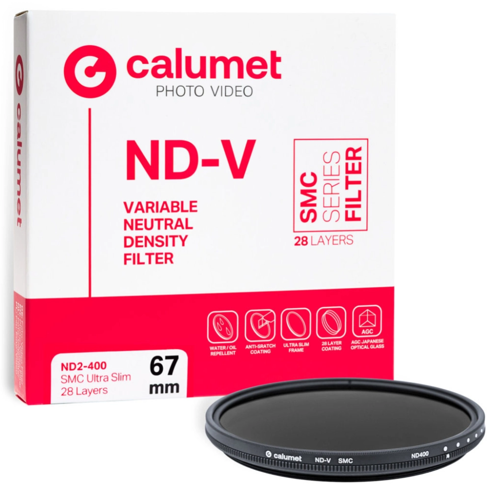 Calumet Variable ND2-400 SMC 67 mm Ultra Slim 28 Layers - Kup za 243 zł (taniej o 10 %) wpisując w koszyku kod: CALUMET10BRAVO