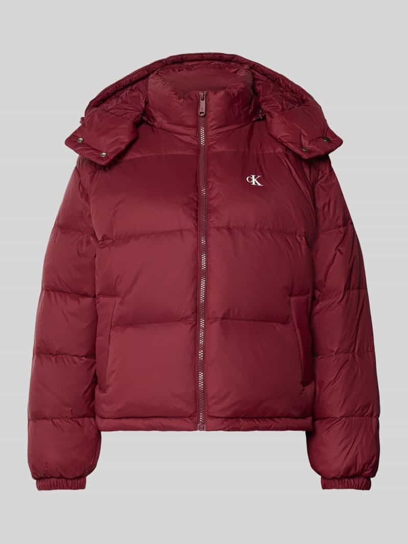 Kurtka pikowana o kroju regular fit z nadrukiem logo model ‘Midweight’