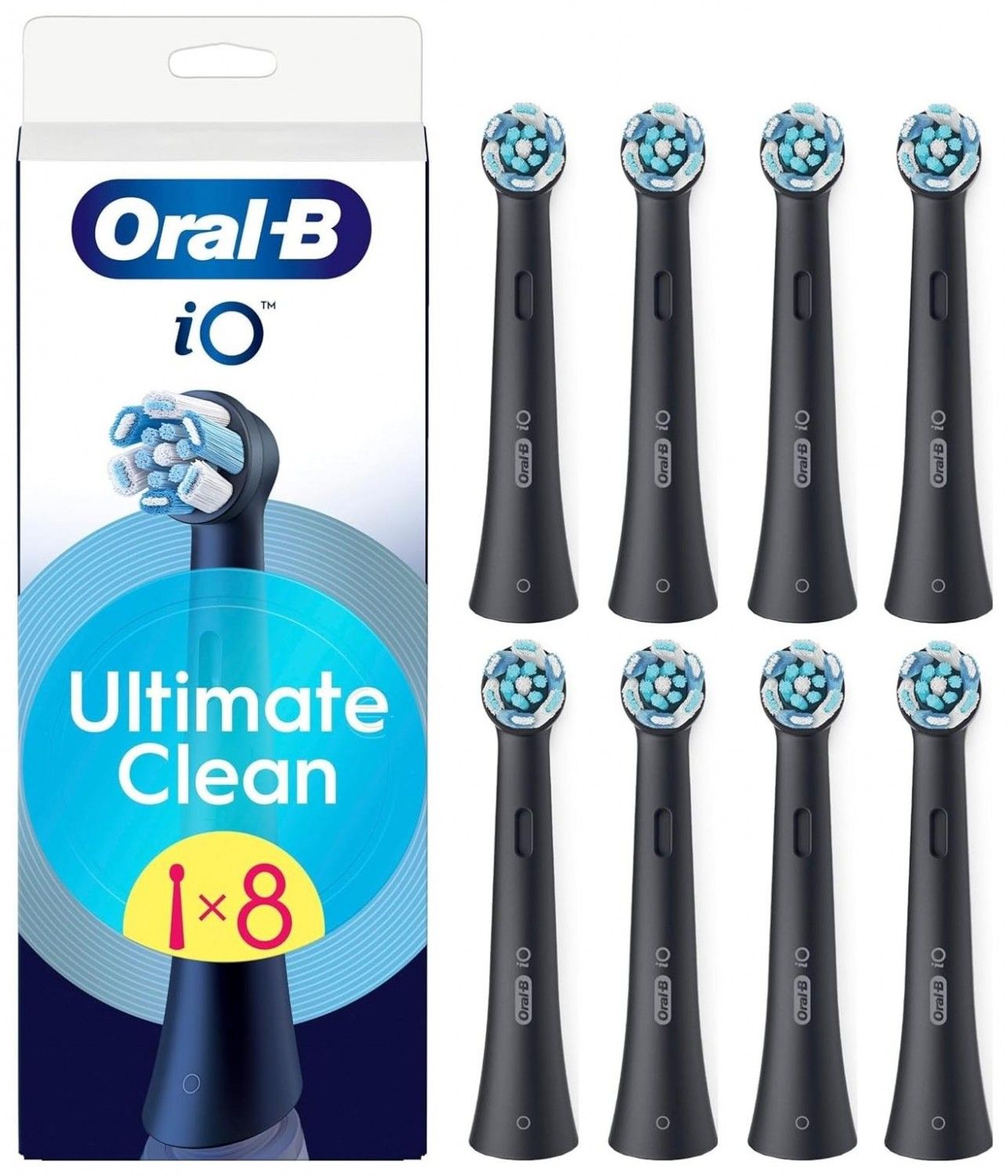 Oral-B iO Ultimate Clean EB8 8 szt. czarny