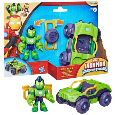 Figurka HASBRO Disney Junior Marvel Iron Man and his Awesome Friends Iron Hulk i Iron Racer G14725X0
