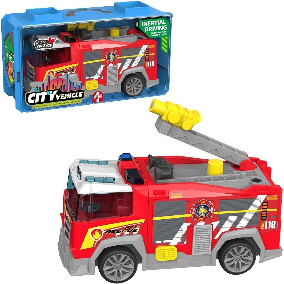 Wóz strażacki ze światłem i dźwiękiem - model lub pojazd