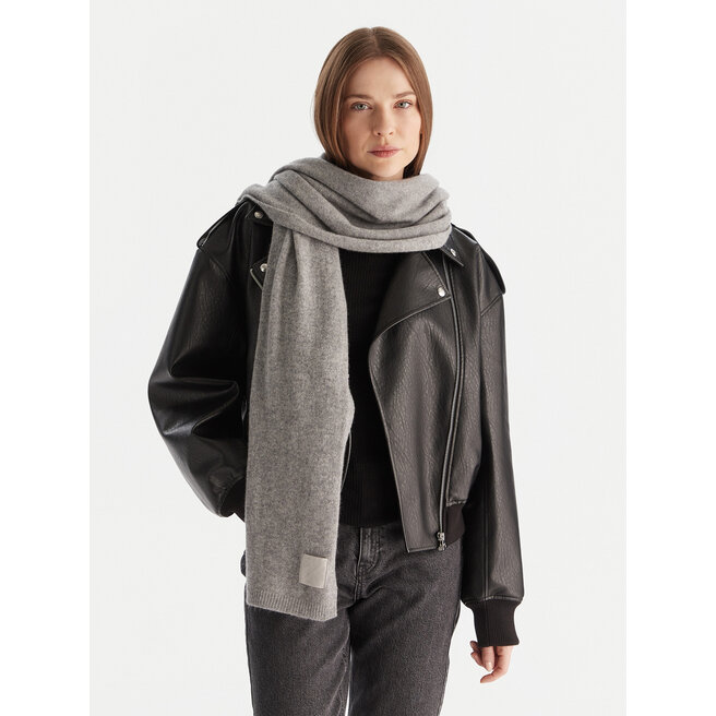 Szalik Calvin Klein Emblem LV04D8014G Szary