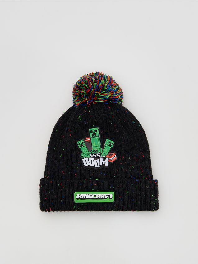 Reserved - Czapka Minecraft - czarny