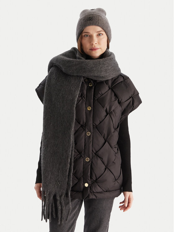 Calvin Klein Szalik Emblem Brushed LV04D8069G Szary