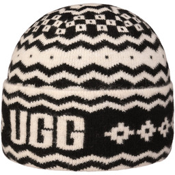 Czapka Beanie Twotone Pattern Mix by UGG, czarny, One Size