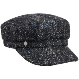 Czapka Żeglarska Velisa Wool by Lierys, niebieski nakrapiany, S (54-55 cm)