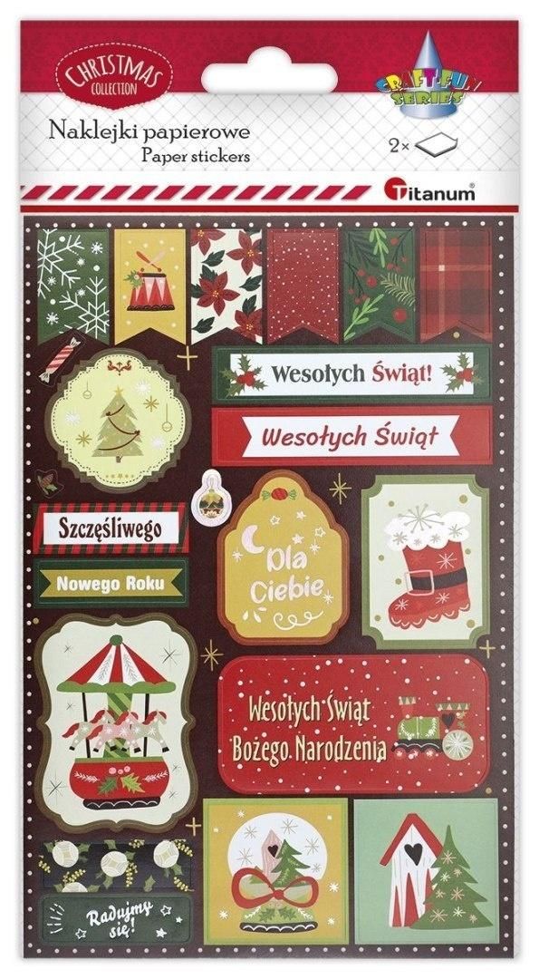 Naklejki papierowe do scrapbookingu 22 szt