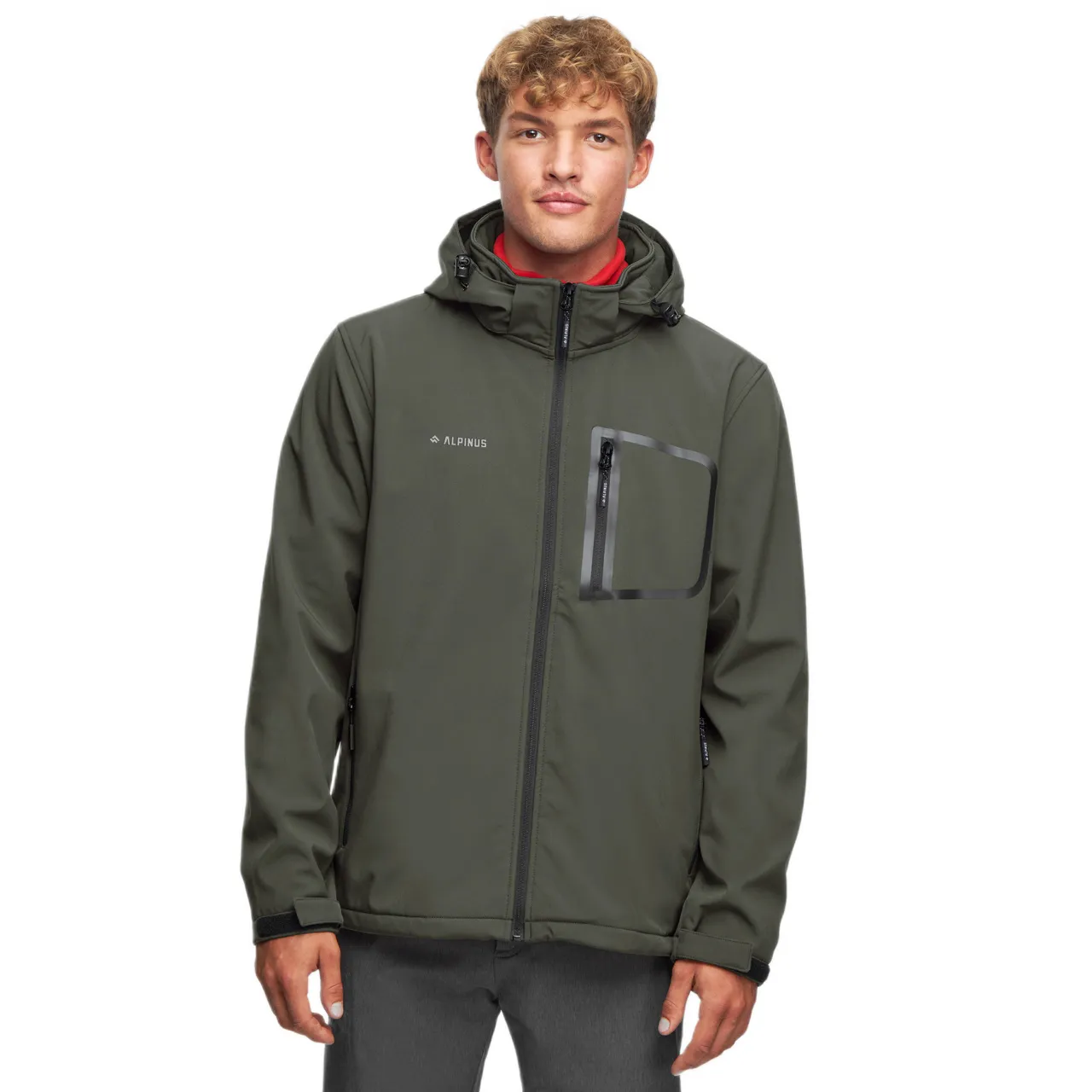 Kurtka Męska Softshell Alpinus Stenshuvud - Zielona