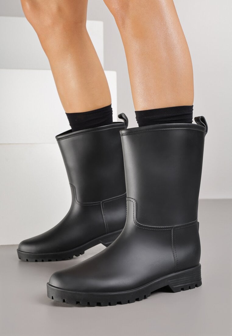 Czarne Klasyczne Kalosze Ahlitte