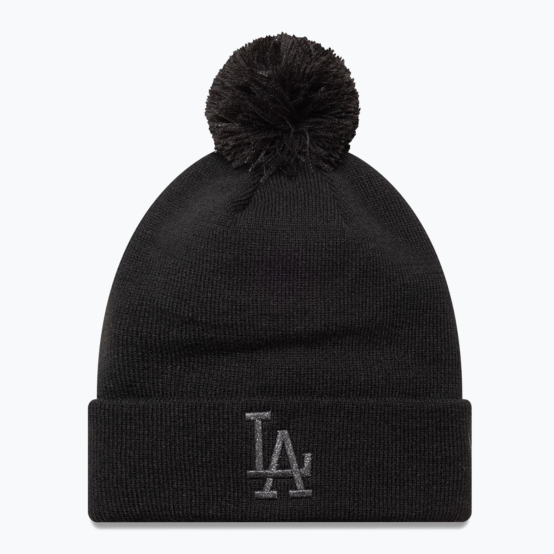 Czapka zimowa damska New Era Metallic Bobble Los Angeles Dodger blacks WYSYŁKA W 24H 30 DNI NA ZWROT