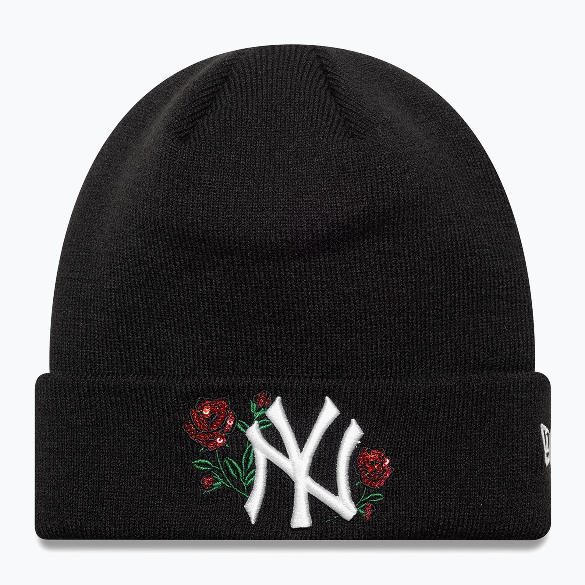 Czapka zimowa damska New Era Sequin Rose Beanie New Yor Yankees black WYSYŁKA W 24H 30 DNI NA ZWROT