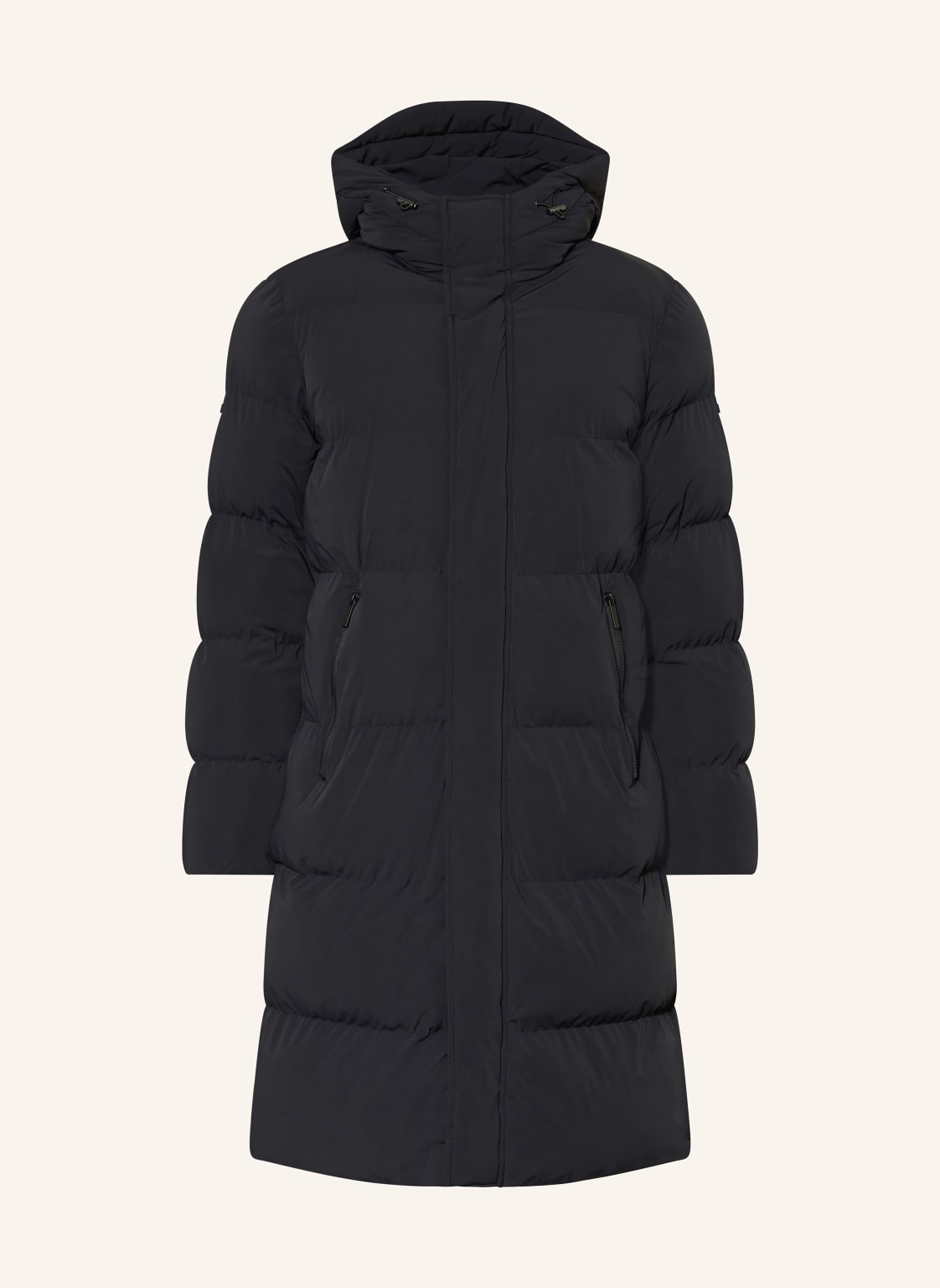 Bugatti Płaszcz Pikowany schwarz