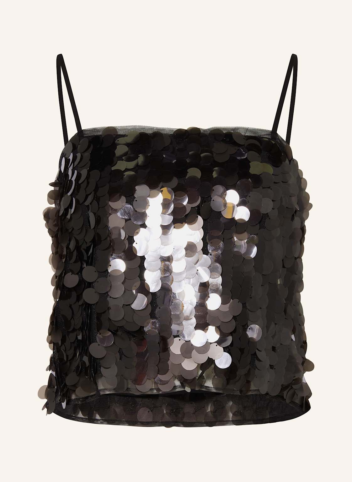 Mrs & Hugs Top Z Cekinami schwarz