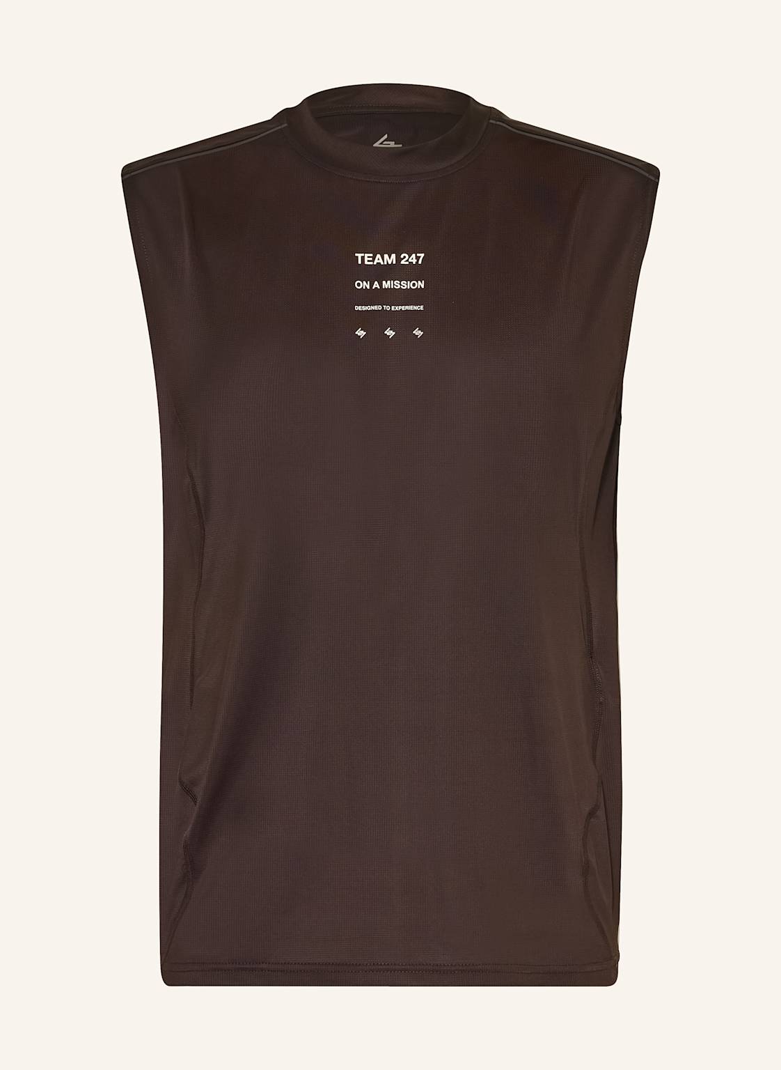 247 Represent Top Do Biegania Trail Tank braun