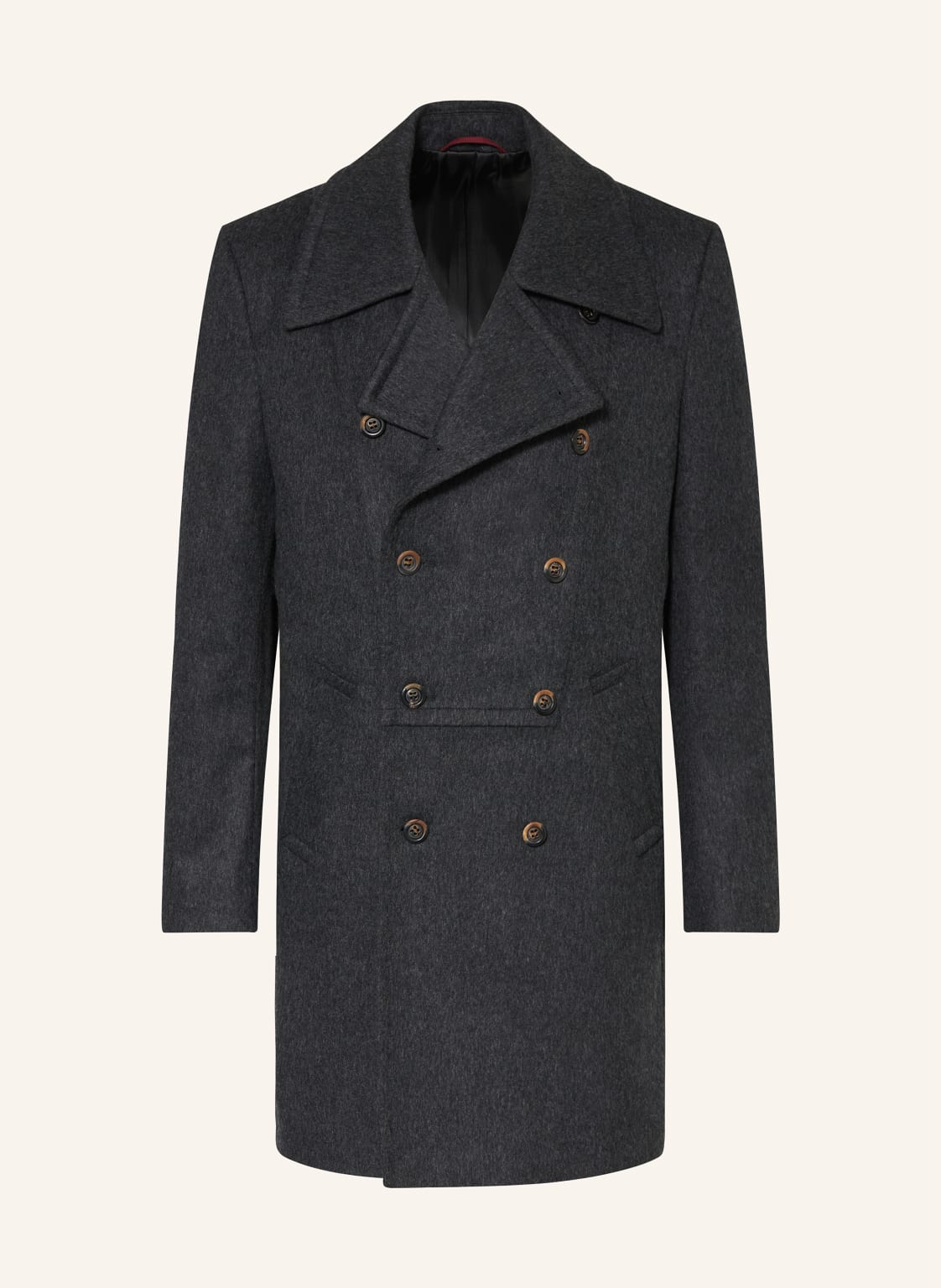 Grasegger Wełniany Płaszcz Cadoc grau