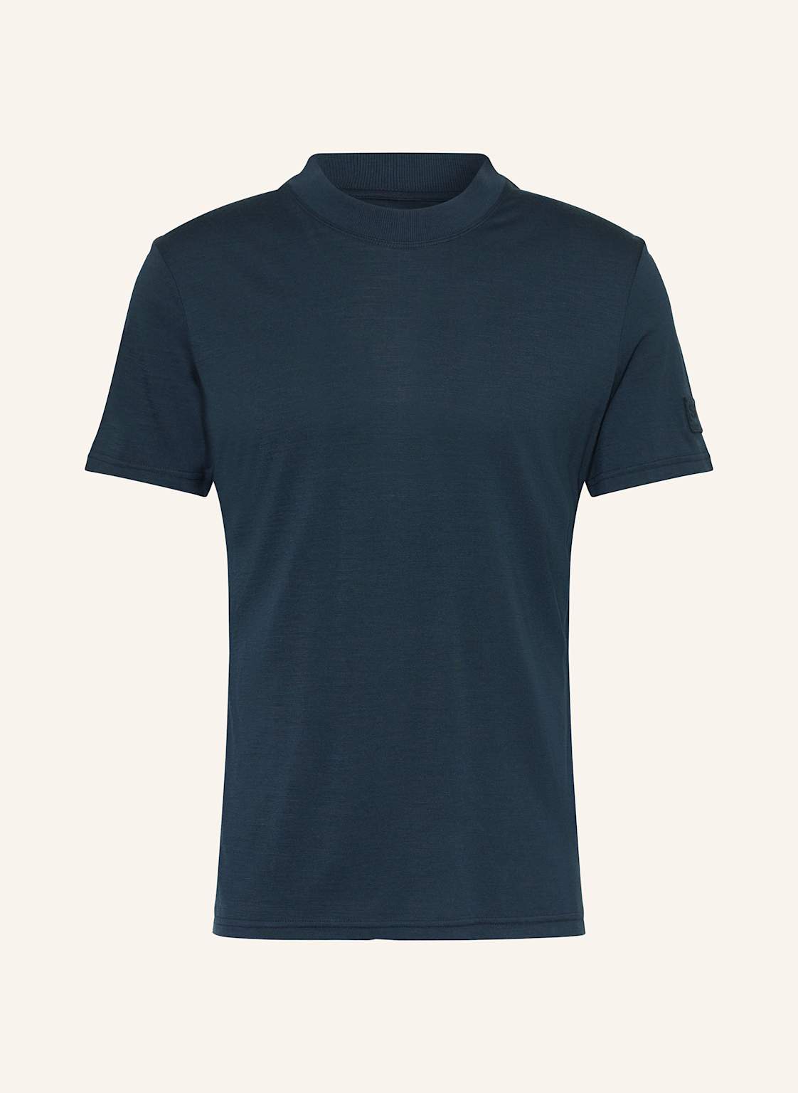 Super.Natural Koszulka Funkcyjna Casual Z Wełny Merino blau