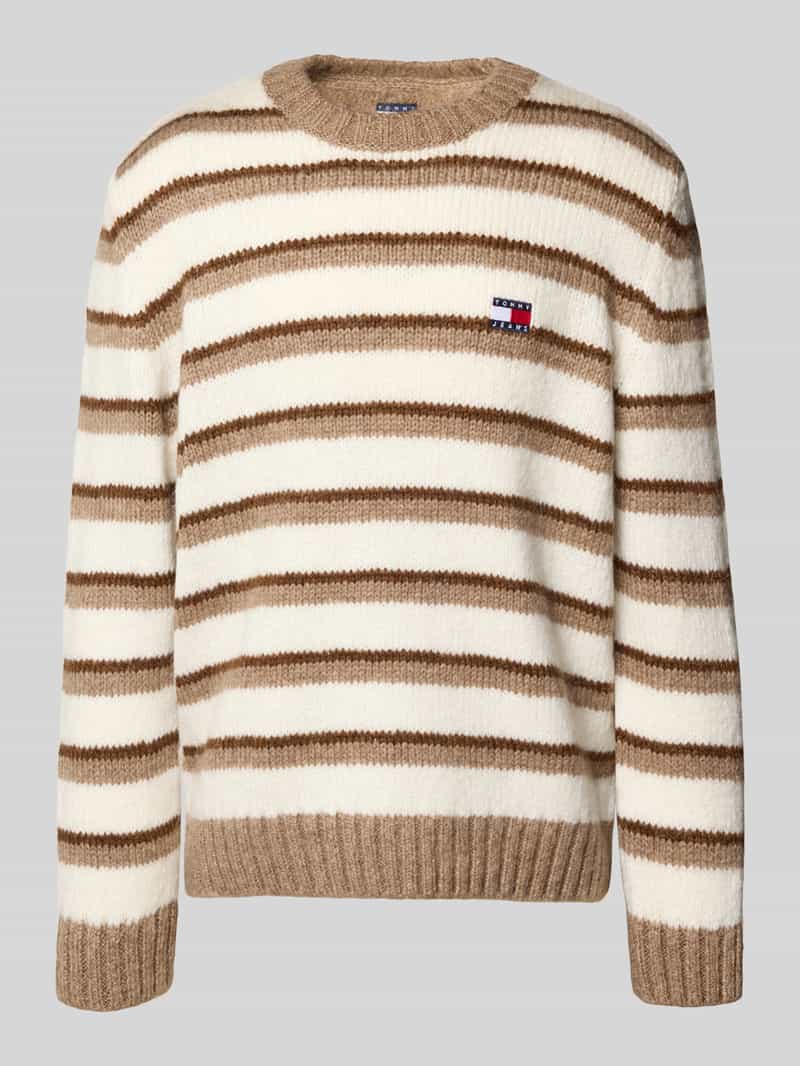 Sweter o kroju regular fit z dzianiny z dodatkiem wełny z alpaki