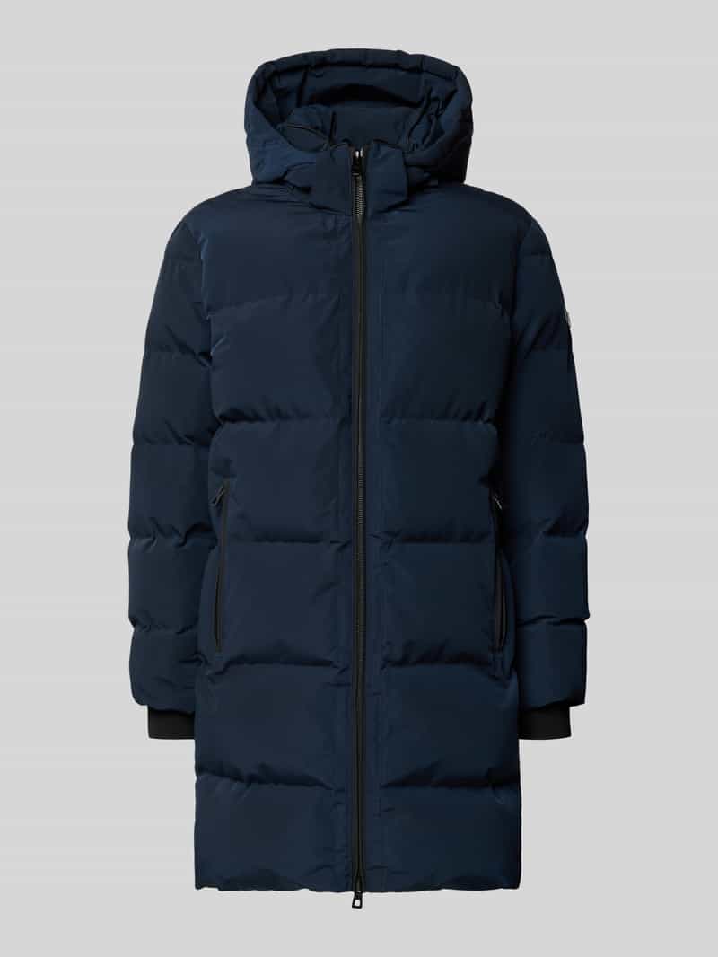 Płaszcz pikowany zapinany na zamek błyskawiczny dwustronny