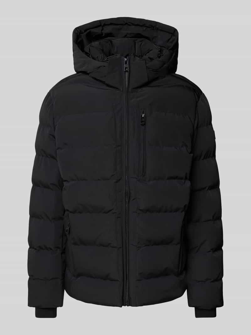 Kurtka pikowana z kapturem