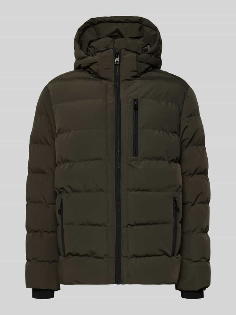 Kurtka pikowana z kapturem