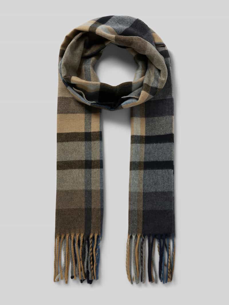 Szal z wykończeniami sznurkowymi