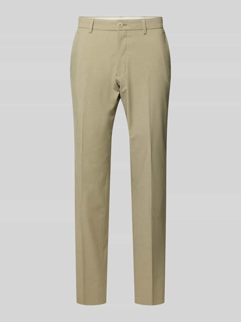Spodnie do garnituru o kroju regular fit z dodatkiem wiskozy